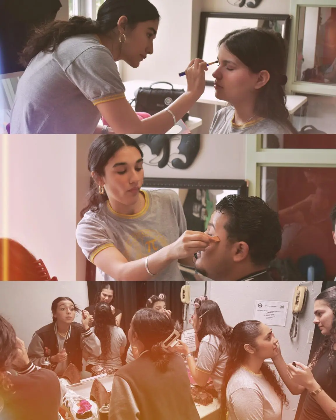 Preparativos de la producción teatral de duodécimo grado
